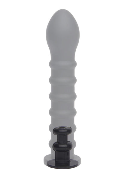 Dildo a coste Easy-Lock 19 cm nero