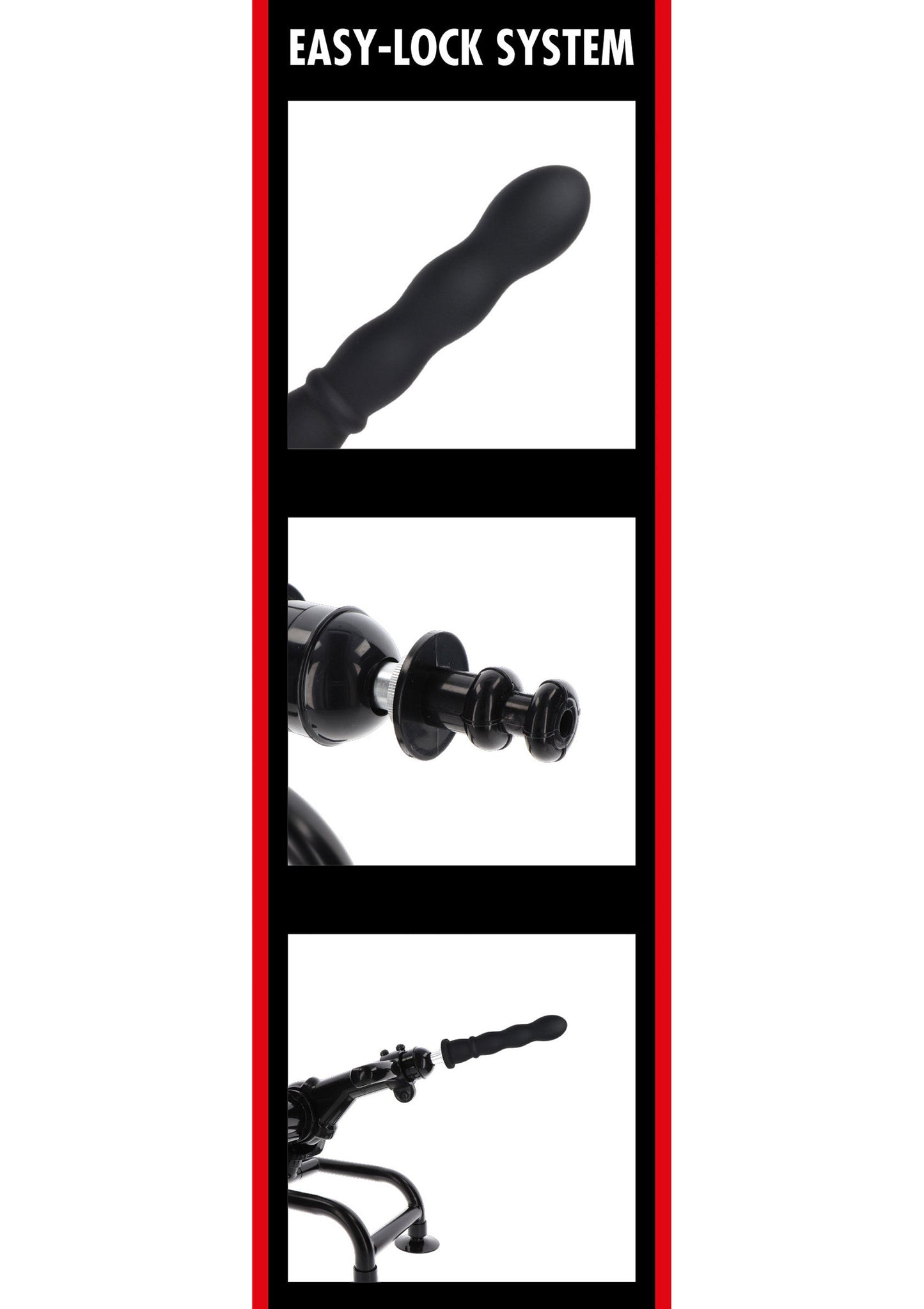 Wave Dong Easy-Lock 19 cm nero