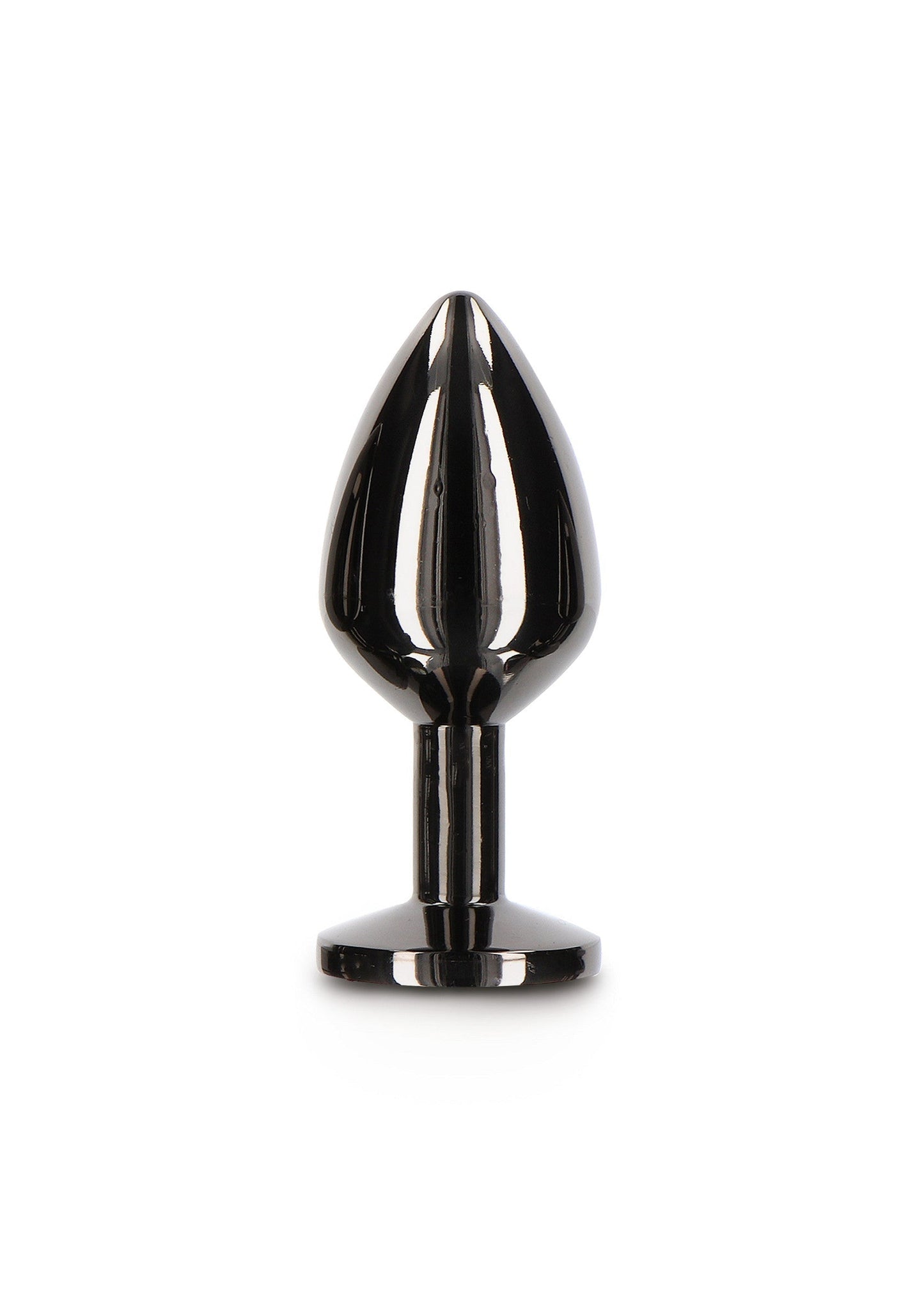Plug anale con gioiello di diamante M nero