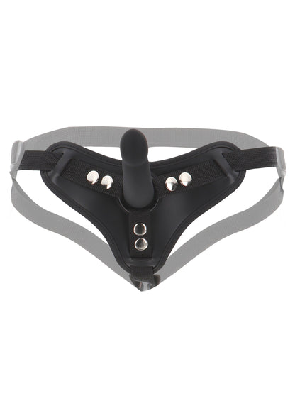 Imbracatura con strap-on e dong piccolo nero