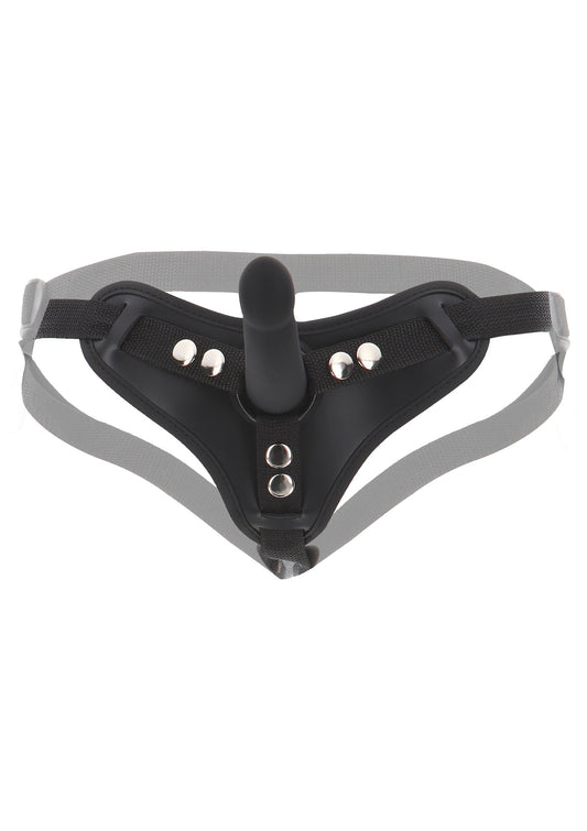 Imbracatura con strap-on e dong piccolo nero