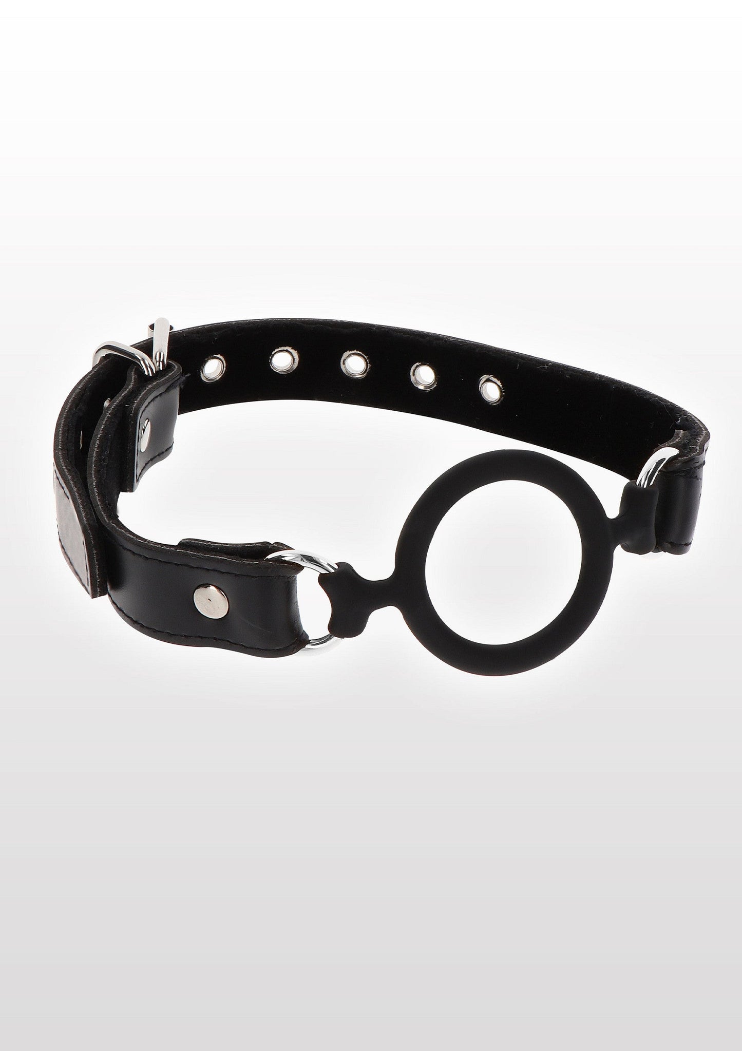 Bavaglio ad anello aperto nero