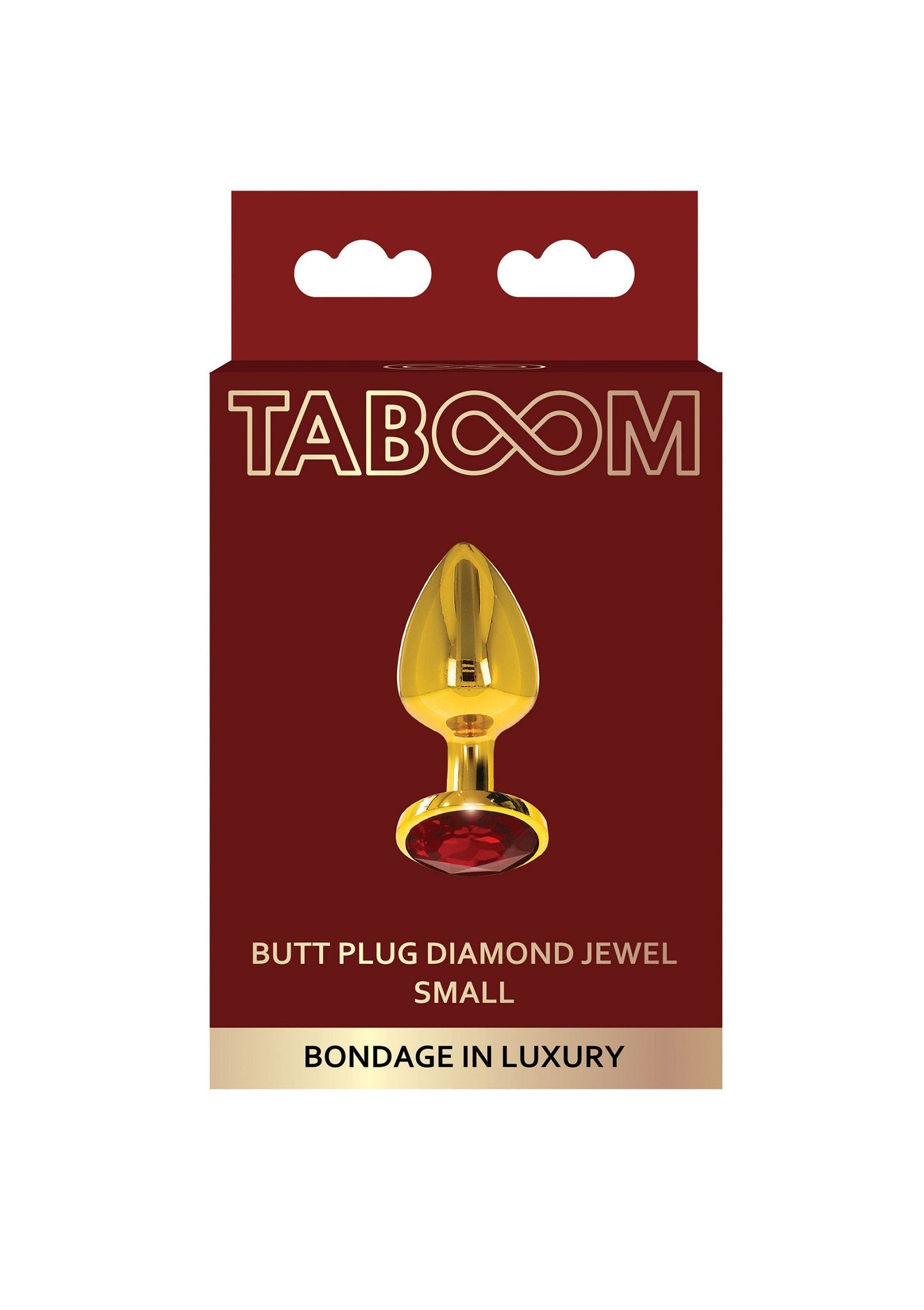 Plug anale con gioiello di diamante S oro