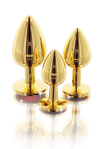 Plug anale con gioiello di diamante S oro