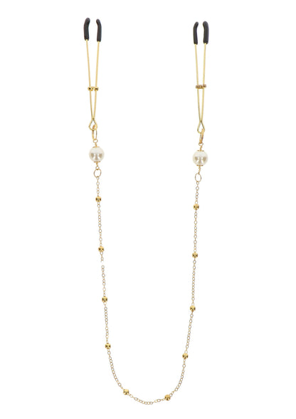 Pinzette Perla e Catena Deluxe oro