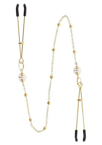 Pinzette Perla e Catena Deluxe oro