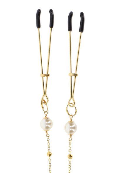 Pinzette Perla e Catena Deluxe oro