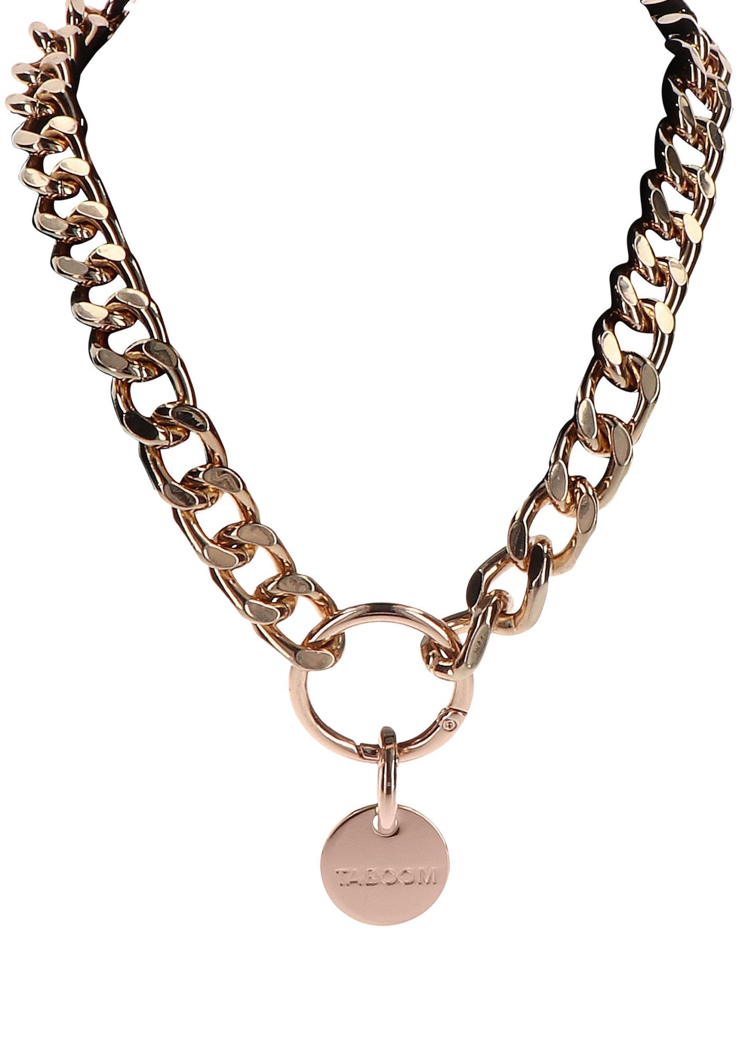 Collare e guinzaglio Statement dorati