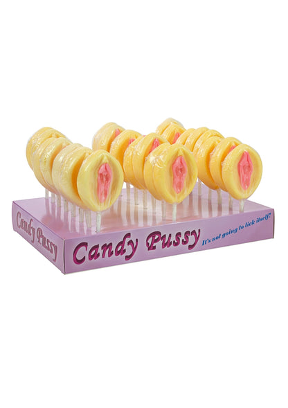 Lecca-lecca Candy Pussy 24 pezzi rosa
