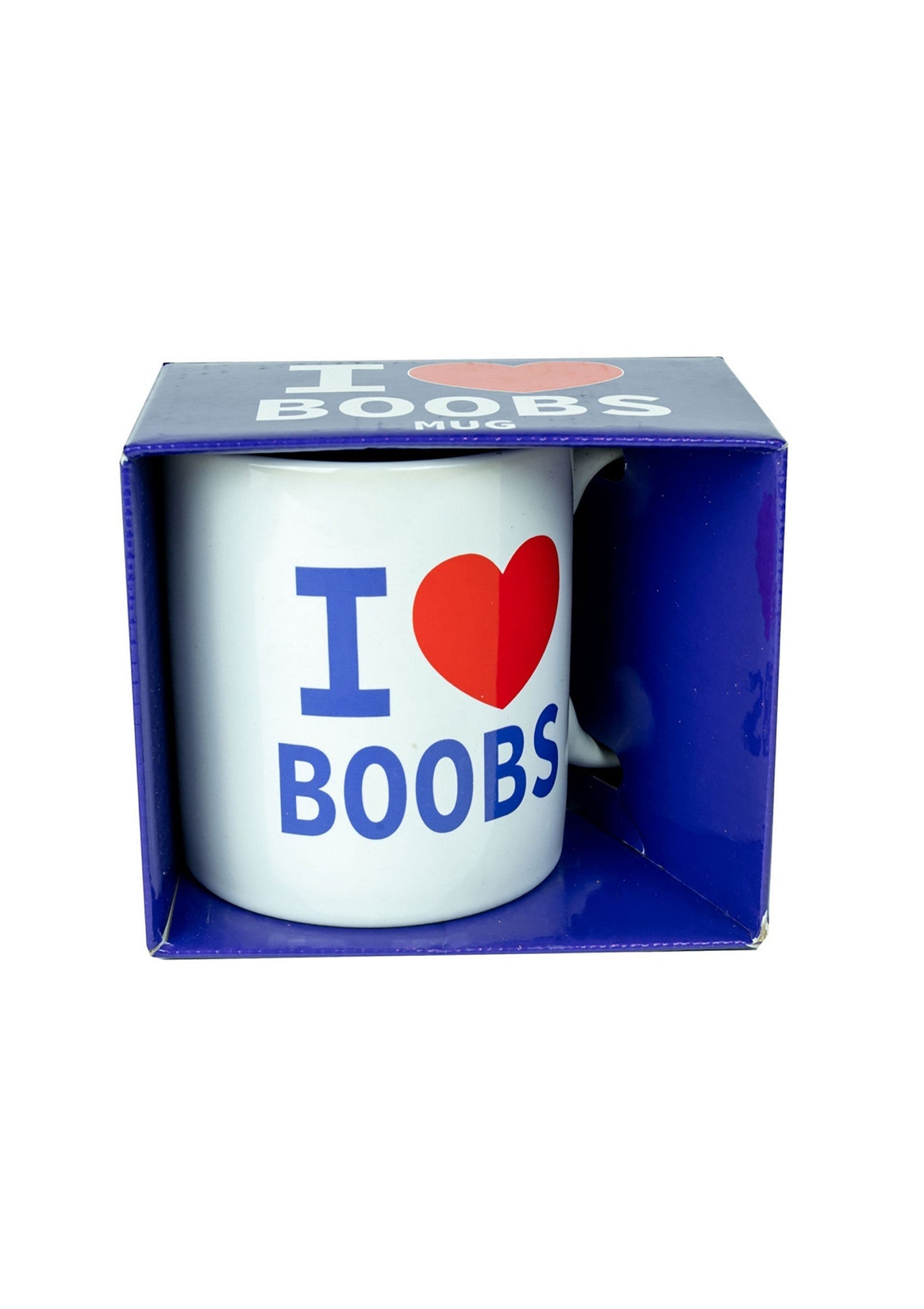 Tazza bianca "I Love Boobs"