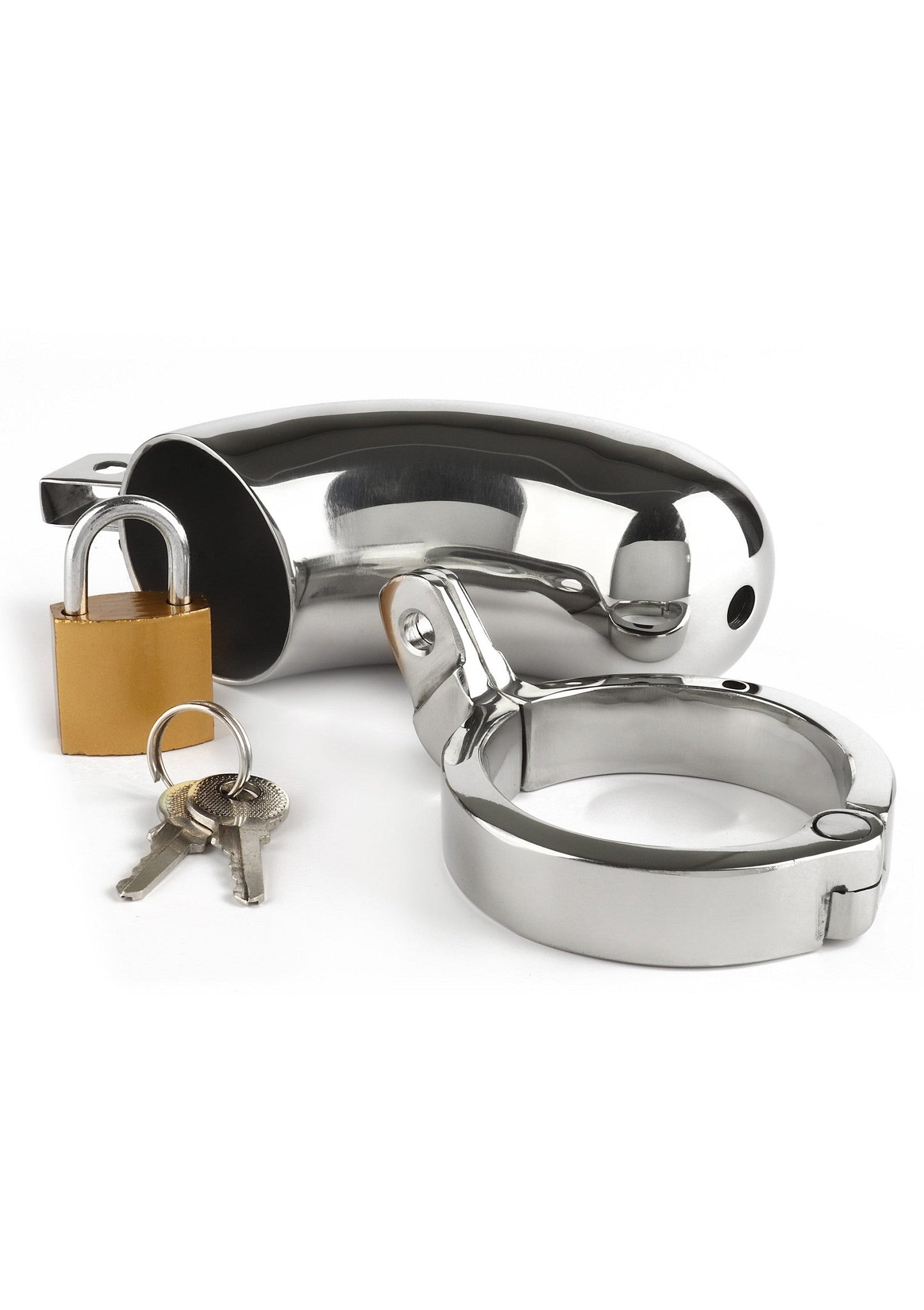 Dispositivo di castità maschile Brig argento