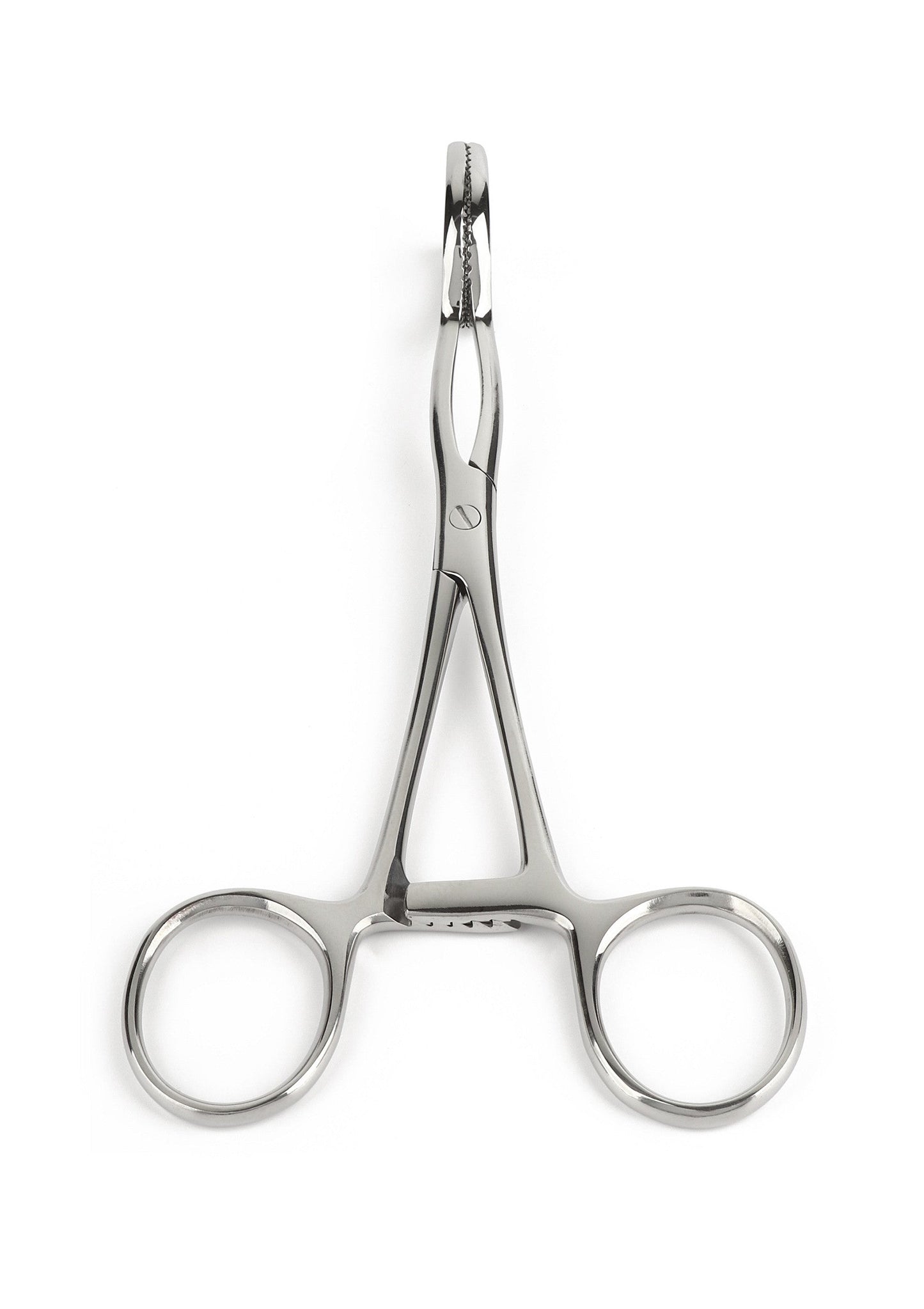 Pinza a cubo a forma di V argento