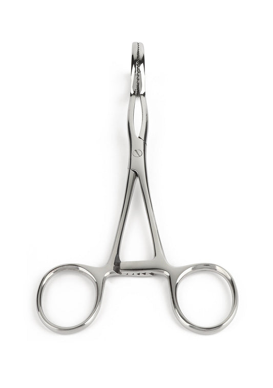 Pinza a cubo a forma di V argento