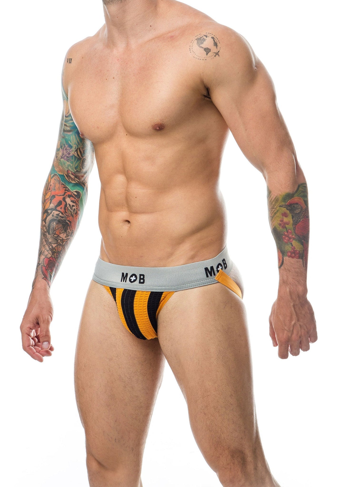 Jock classico a righe MOB arancione