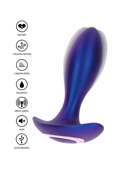 Il plug anale vibrante Brave blu