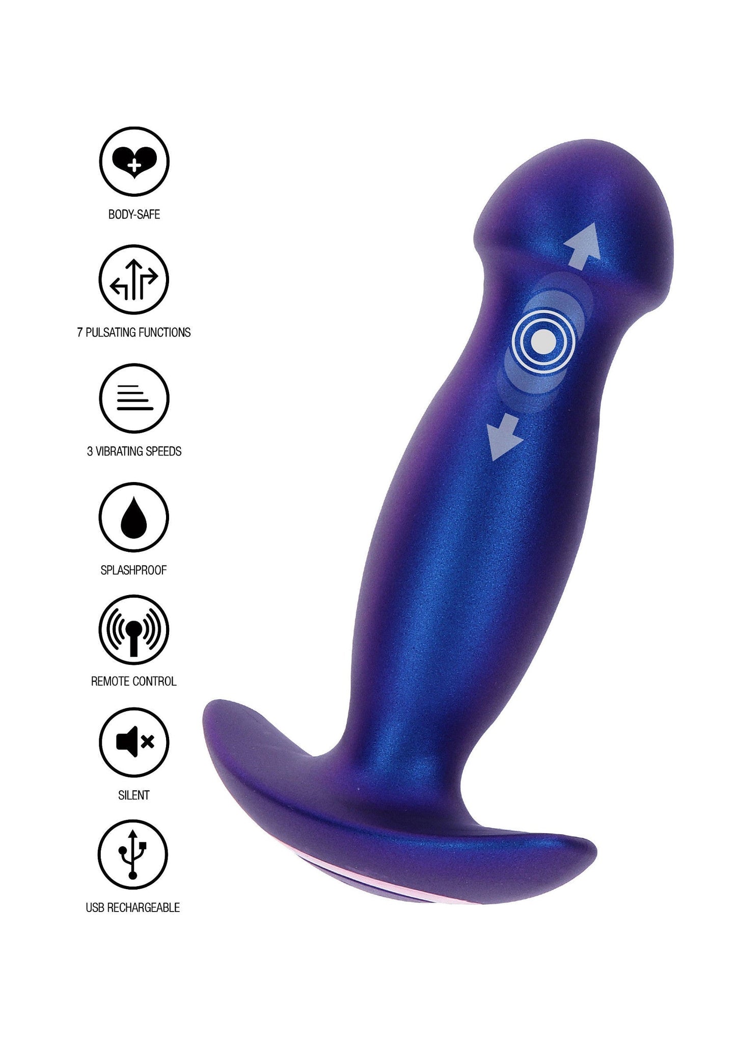 Il plug vibrante Wild Magn Pulse blu
