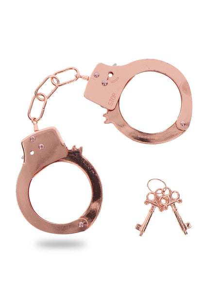 Manette in metallo oro rosa