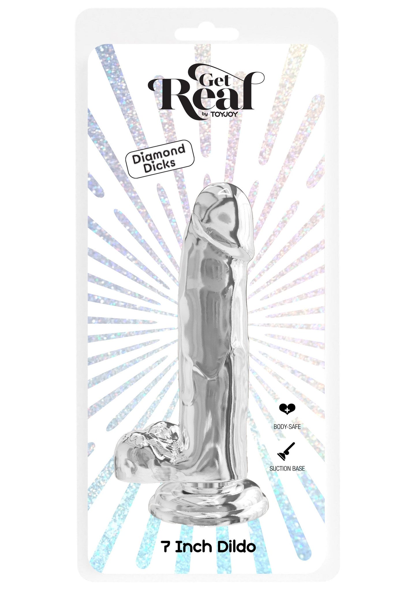 Dildo trasparente in TPE 18 cm trasparente