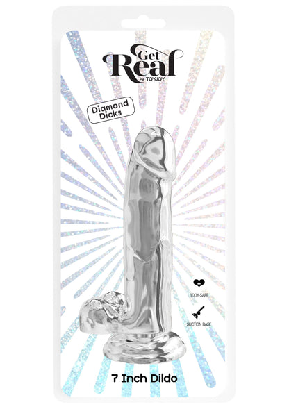 Dildo trasparente in TPE 18 cm trasparente