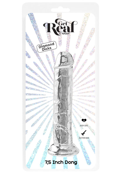 Clear Dong TPE 19 cm trasparente