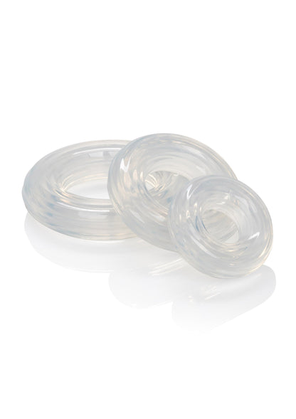 Set di anelli in silicone premium trasparenti