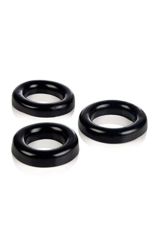 Set di 3 anelli COLT neri