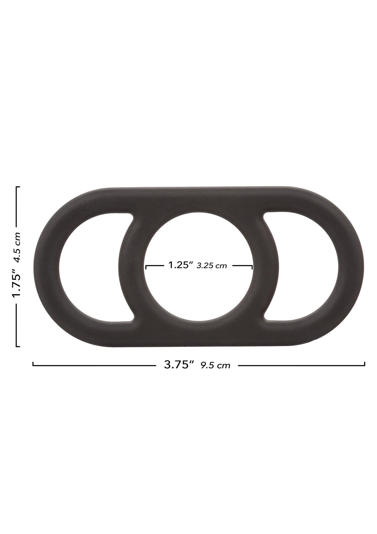 Anello Commander in silicone nero