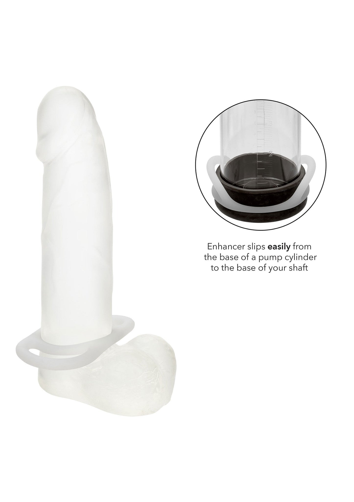 Anello Commander in silicone bianco