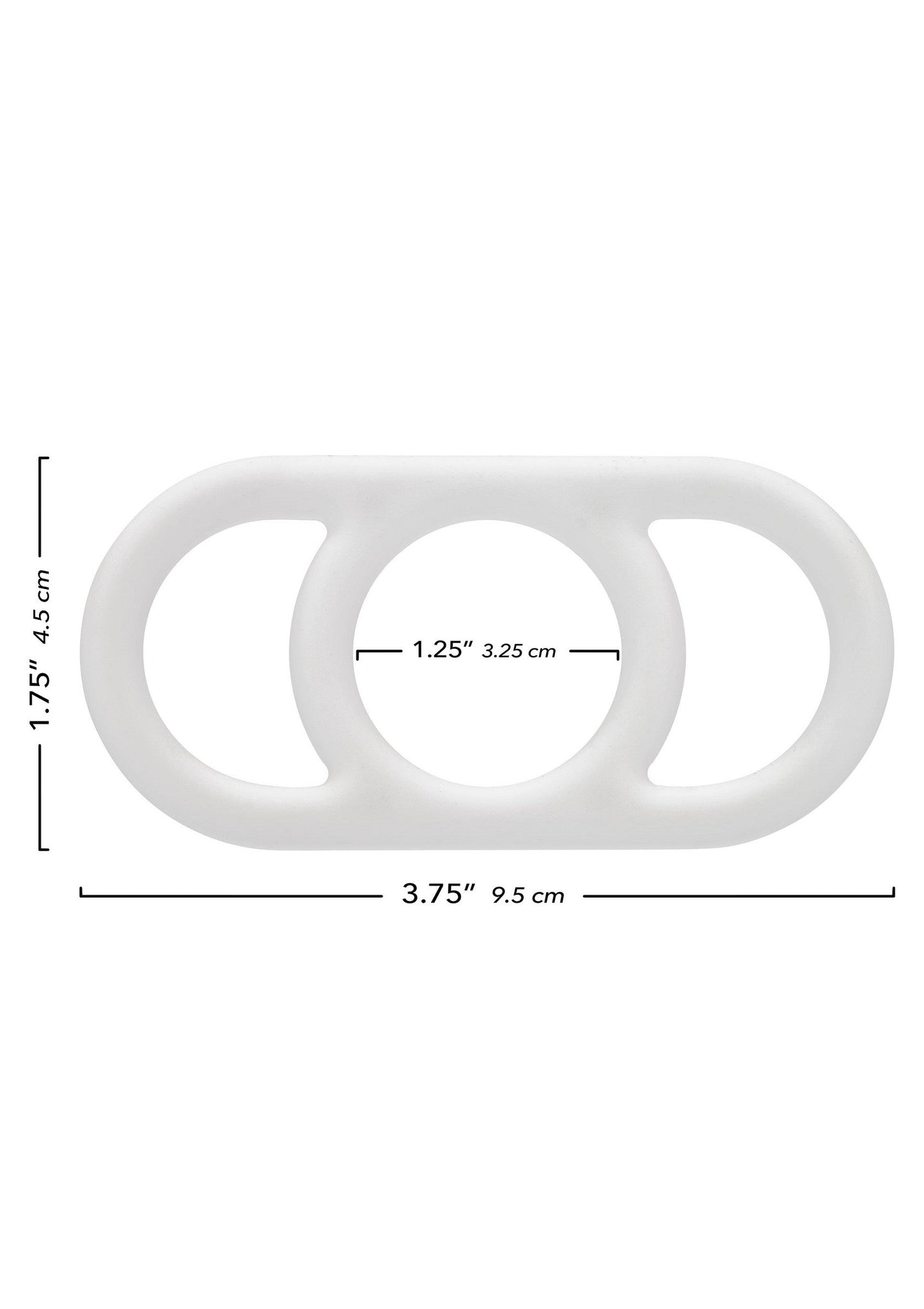 Anello Commander in silicone bianco