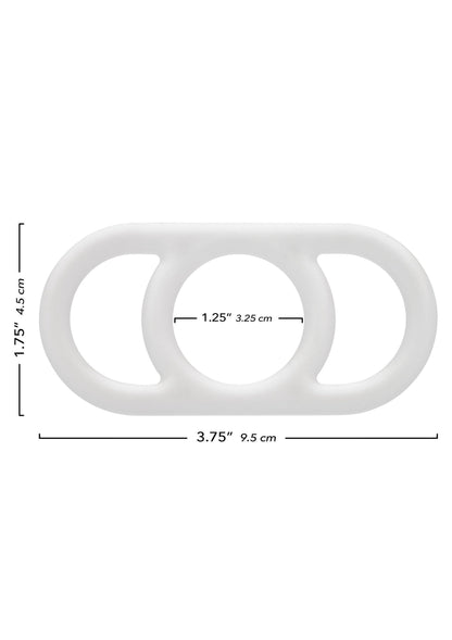 Anello Commander in silicone bianco