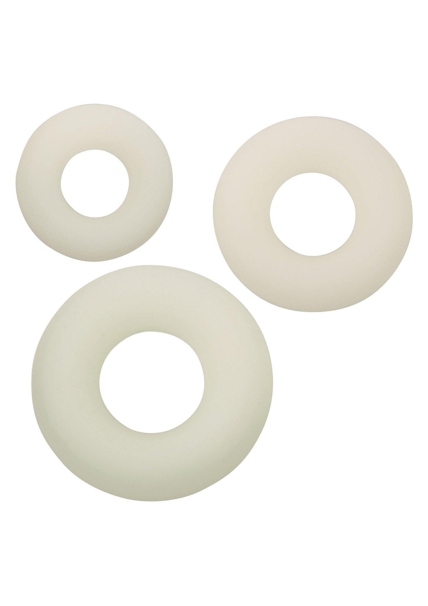 Set di 3 anelli in silicone luminosi