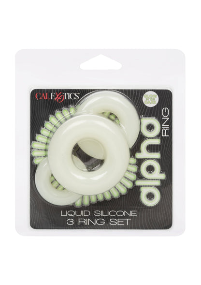 Set di 3 anelli in silicone luminosi