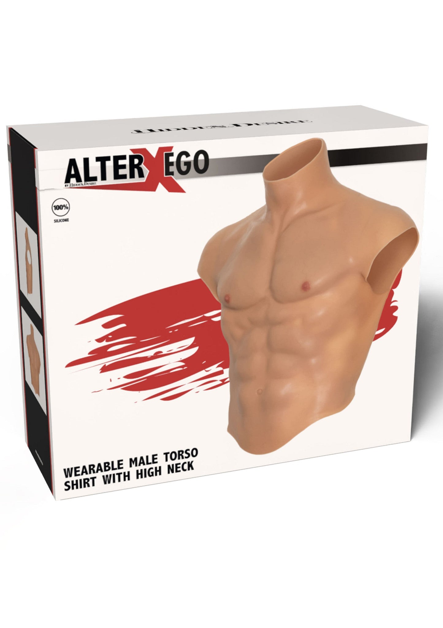 Pettorali e addominali in silicone per torso