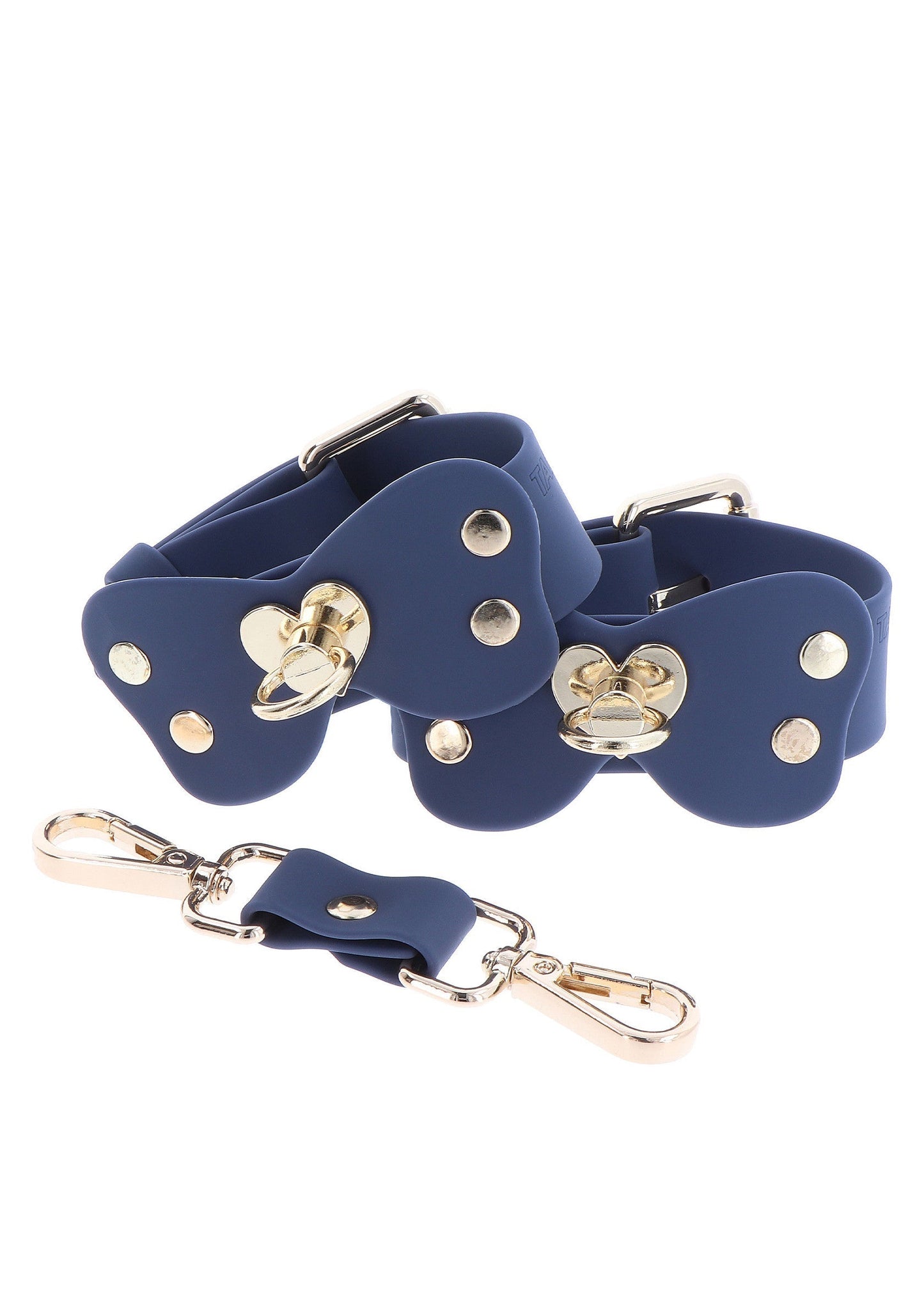 Set di polsini per caviglia in silicone blu
