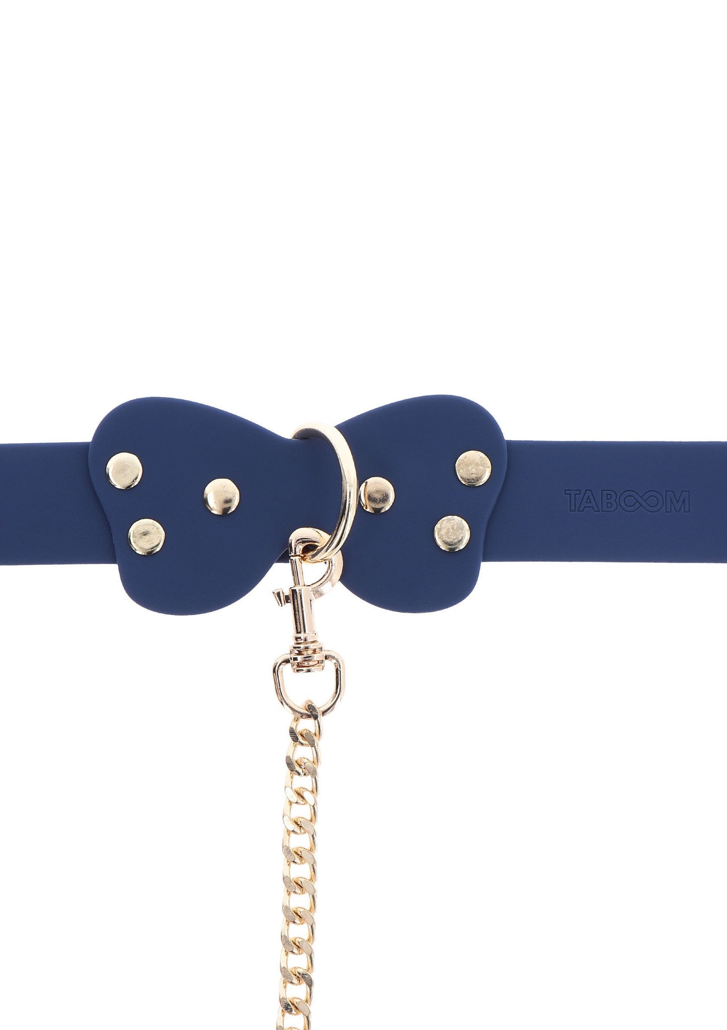 Collare e guinzaglio in silicone blu