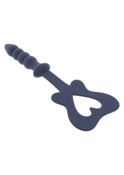 Paletta e tappo in silicone blu