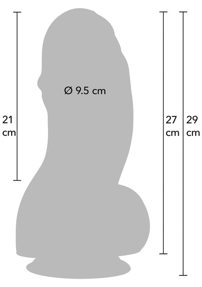 Dildo Fat Boys PVC 27 cm nero