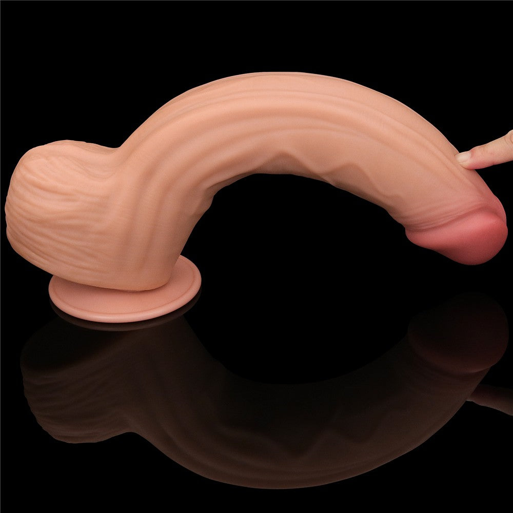 Dildo doppio strato scorrevole da 12'' King Size