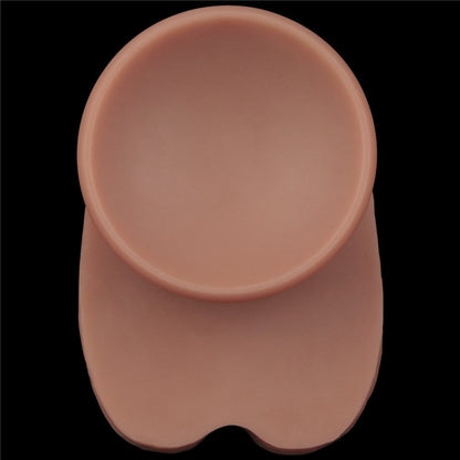 Pene in silicone pieghevole a doppio strato da 16'' XXL (carne)