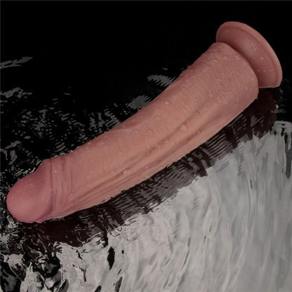 Dildo vibrante a doppia densità da 10,5''