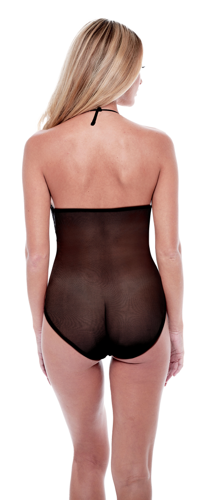 BACI ECO PIZZO E RETE TEDDY NERO