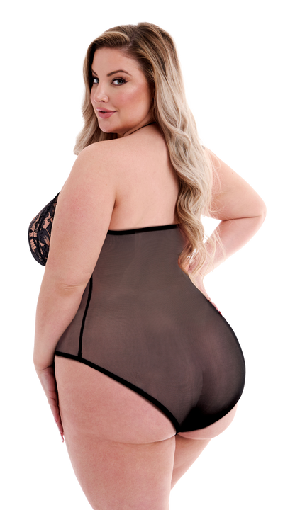 BACI ECO PIZZO E RETE TEDDY NERO, QS
