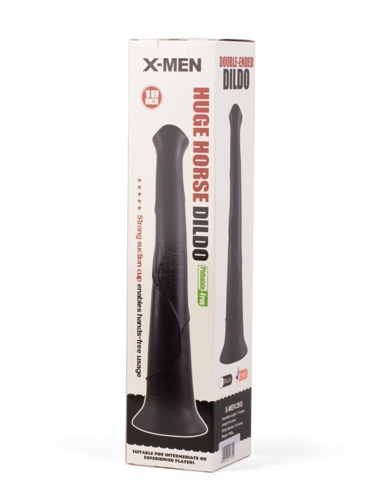 Dildo enorme a forma di cavallo X-MEN da 19 pollici color carne