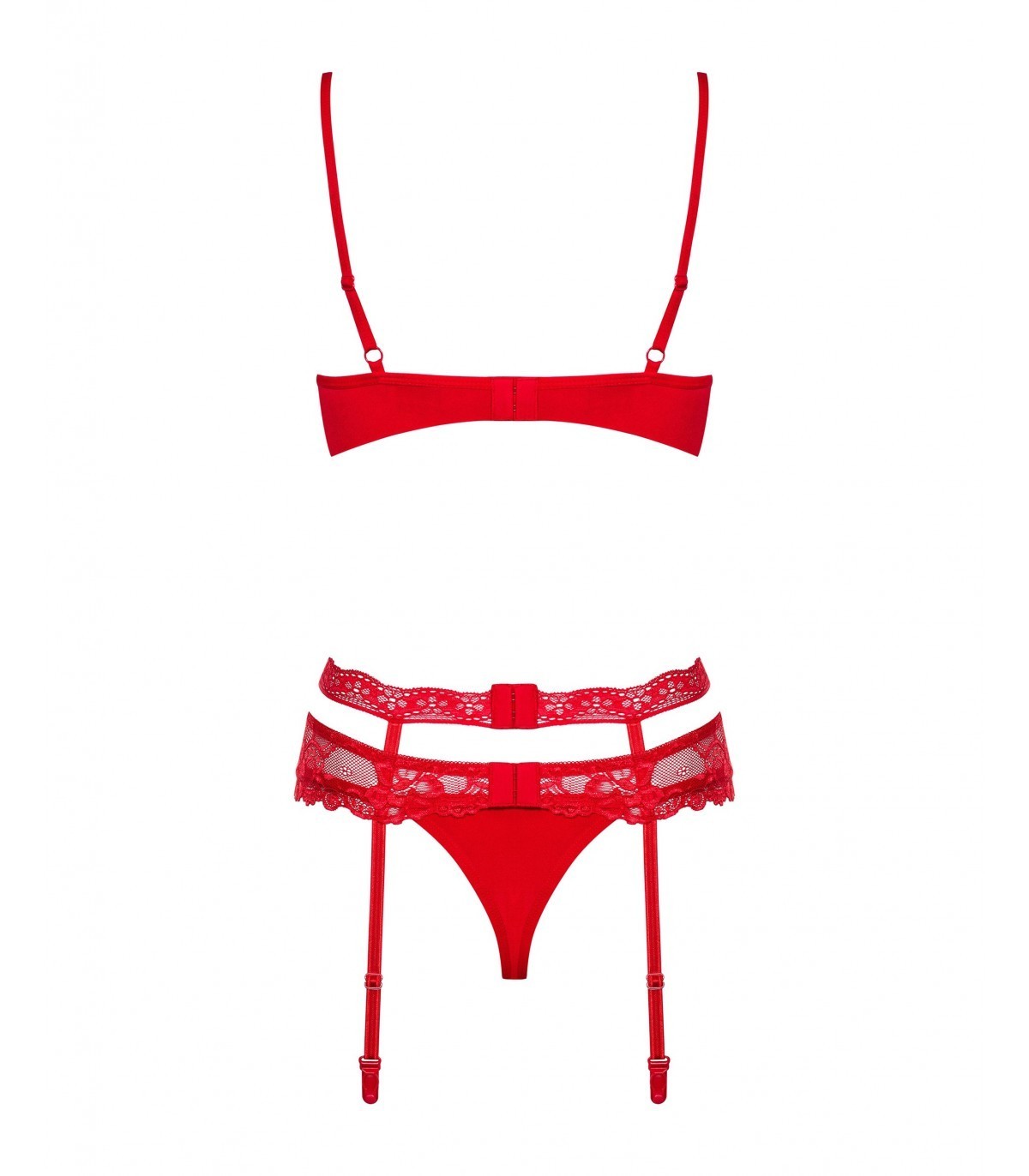 HEARTINA SET 3 PEZZI ROSSO S/M