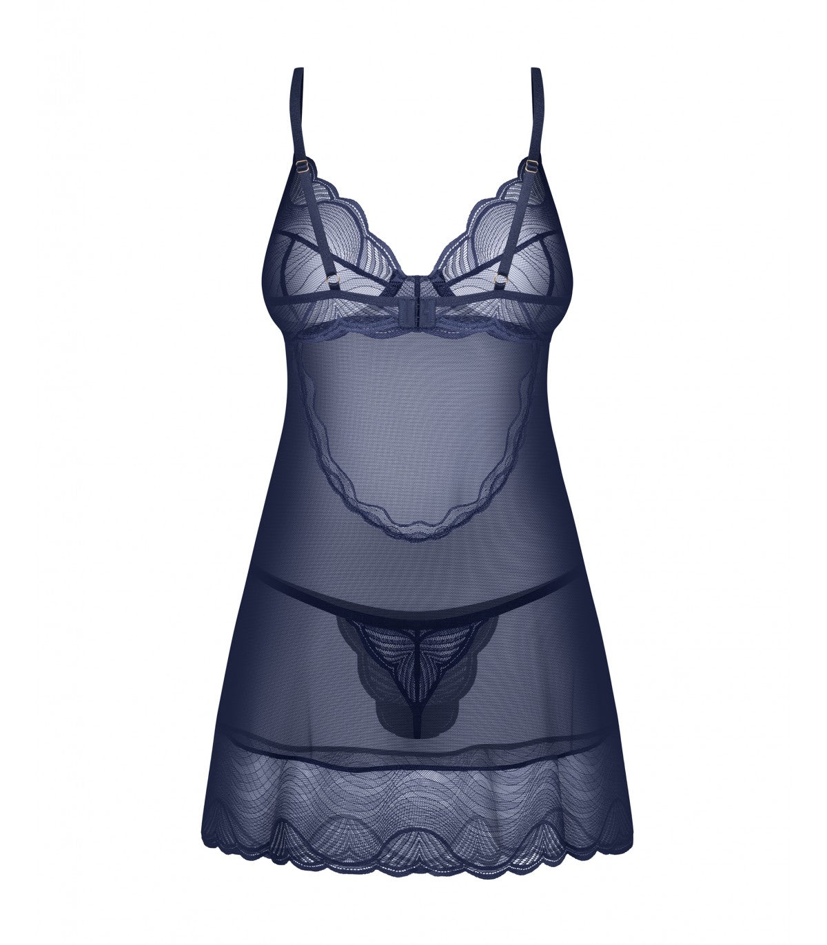 CAMICIA E PERIZOMA NIGHTLY BLUE XS/S