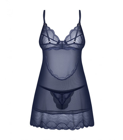 CAMICIA E PERIZOMA NIGHTLY BLUE M/L