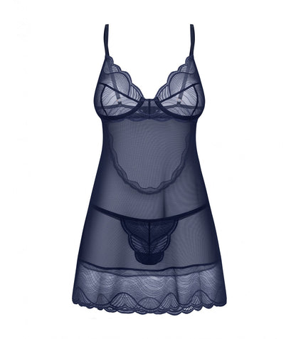 CAMICIA E PERIZOMA NIGHTLY BLUE M/L