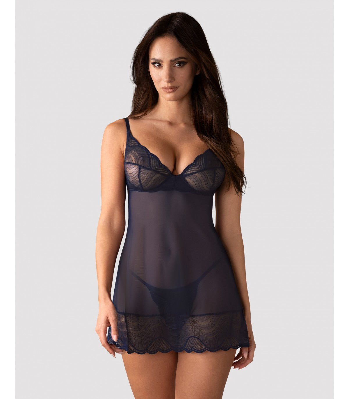 CAMICIA E PERIZOMA NIGHTLY BLUE M/L