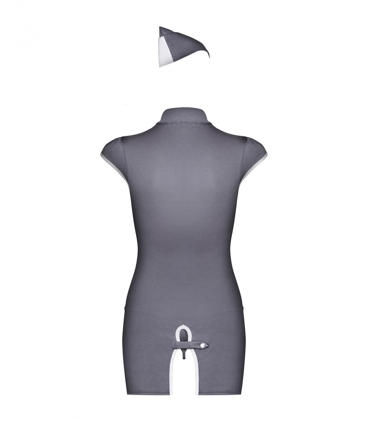 COSTUME DA HOSTESS 3 PEZZI GRIGIO S/M