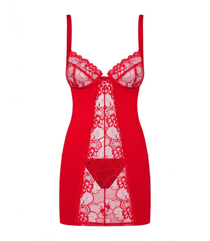 CAMICIA E PERIZOMA HEARTINA ROSSA 2XL/3XL